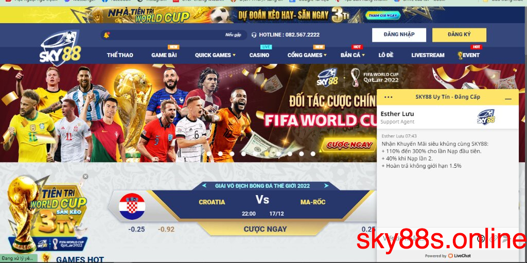 Trang chủ của Sky88 uk