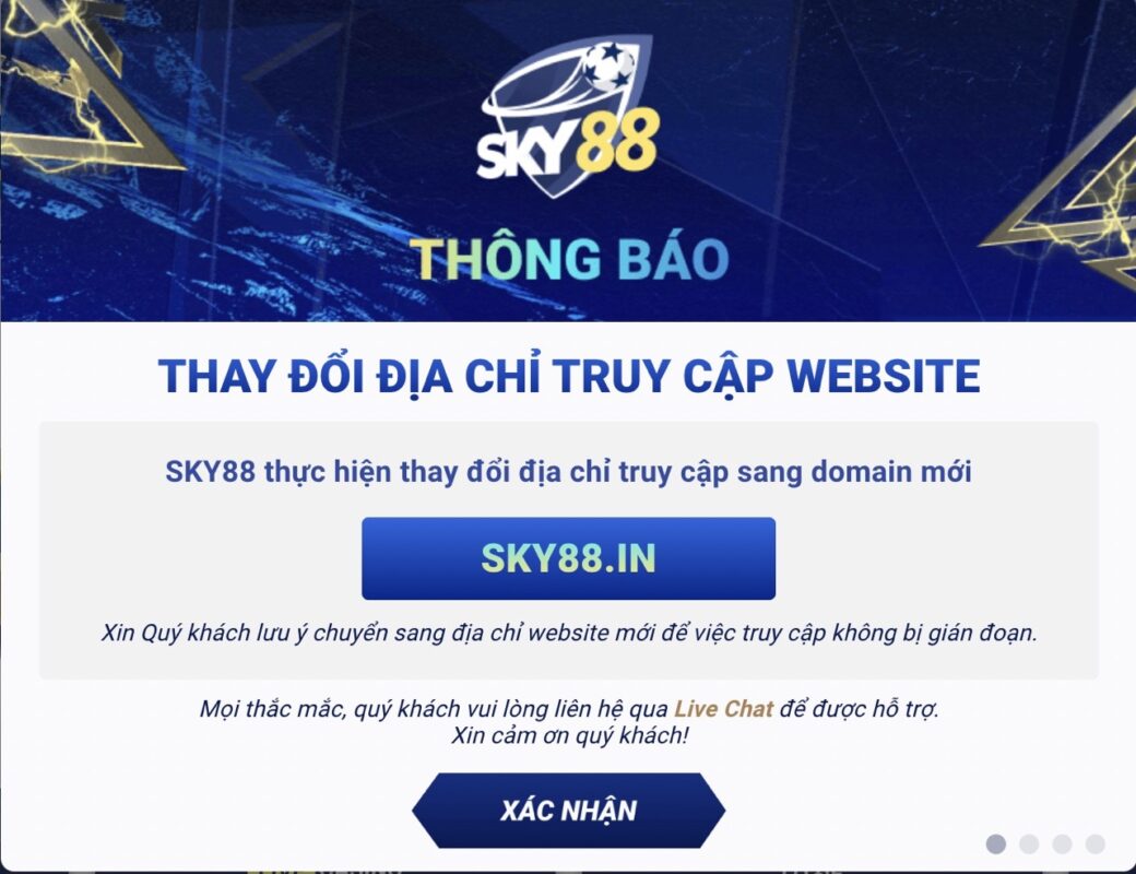 Link đăng nhập Sky88 chính thức